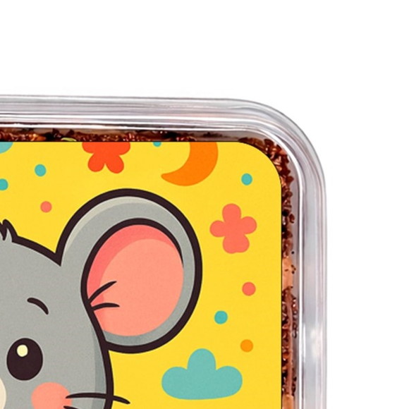 Embalagem Bolo Docinhos Personalizada Ratinho Fofo - Imagem 3
