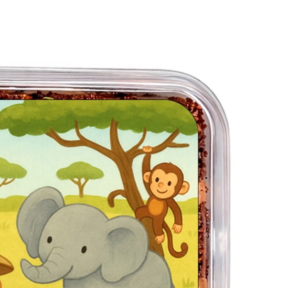 Embalagem Bolo Docinhos Personalizada Safari - Imagem 3