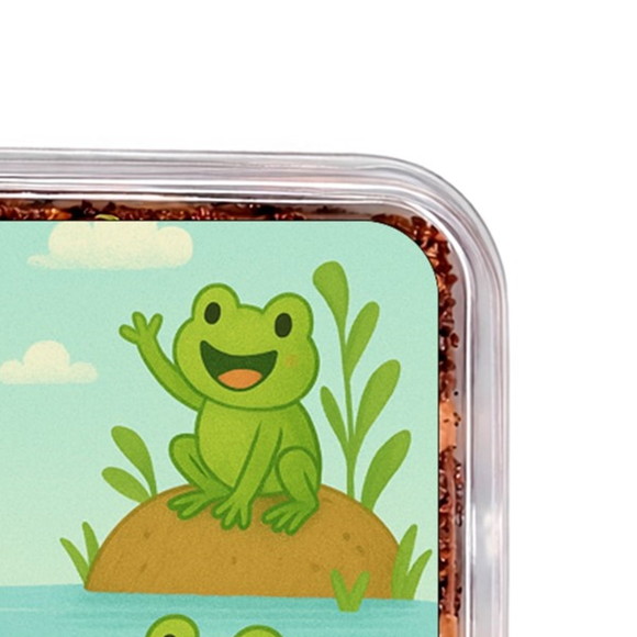Embalagem Bolo Docinhos Personalizada Sapos Divertidos - Imagem 3