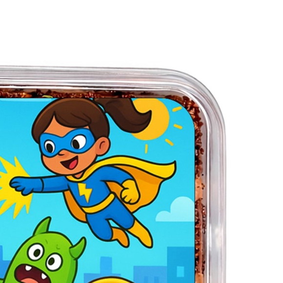 Embalagem Bolo Docinhos Personalizada Super Heróis - Imagem 3