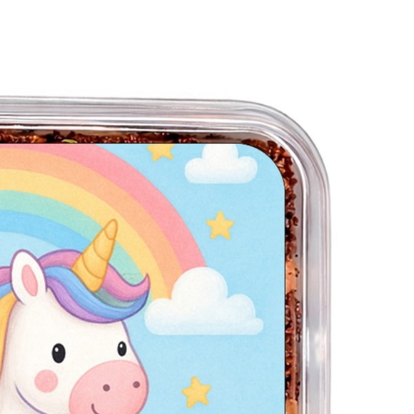 Embalagem Bolo Docinhos Personalizada Unicórnio - Imagem 3