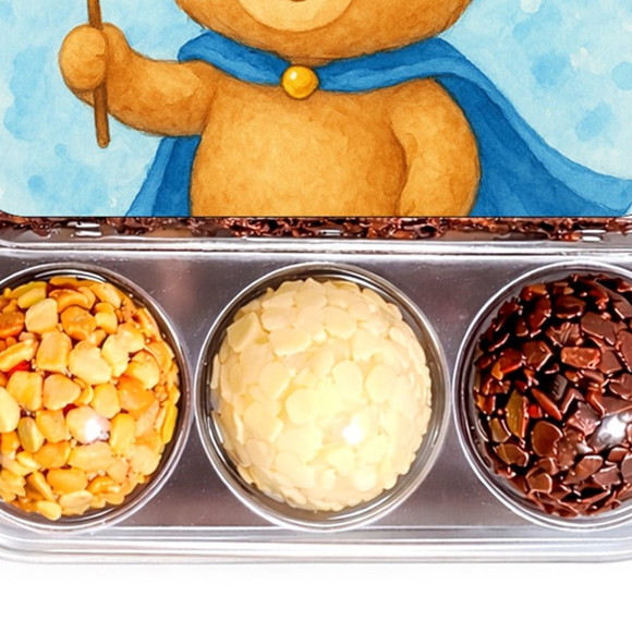 Embalagem Bolo Docinhos Personalizada Ursinho Príncipe - Imagem 5