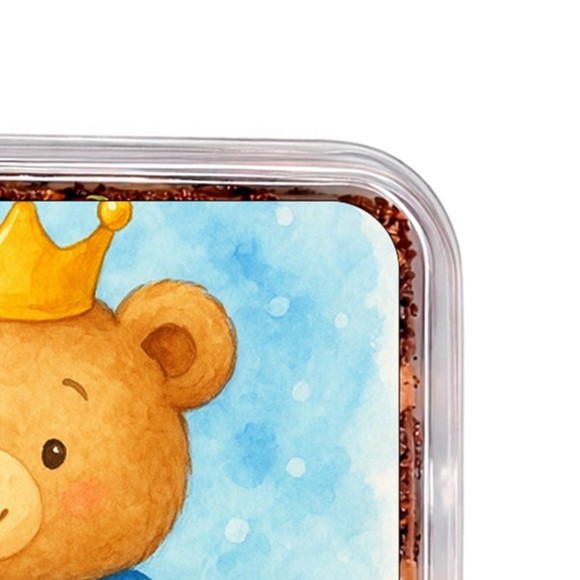 Embalagem Bolo Docinhos Personalizada Ursinho Príncipe - Imagem 3