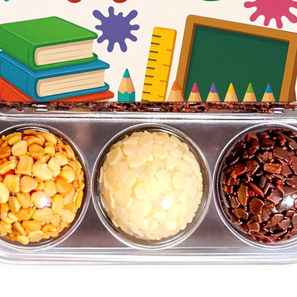 Embalagem Bolo Docinhos Personalizada Volta às Aulas - Imagem 5