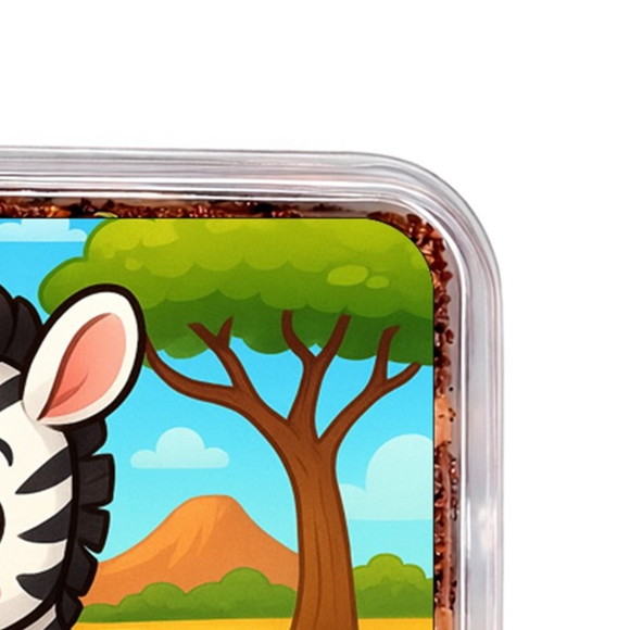 Embalagem Bolo Docinhos Personalizada Zebra Baby - Imagem 3