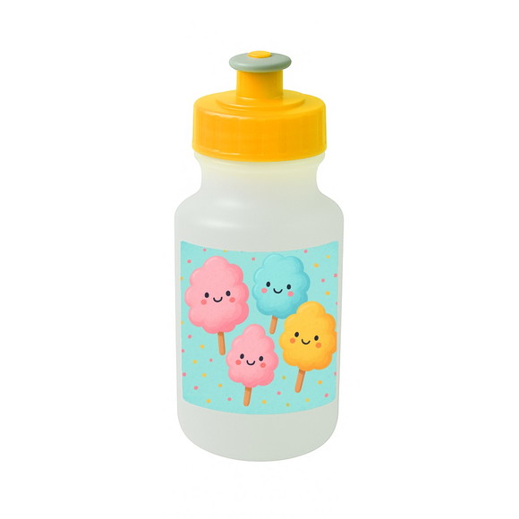 Garrafinha Squeeze Personalizada Algodão Doce