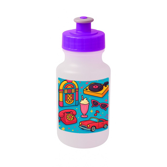 Garrafinha Squeeze Personalizada Anos 50 - Imagem 5