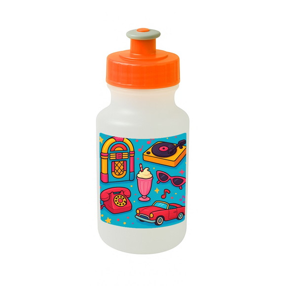 Garrafinha Squeeze Personalizada Anos 50 - Imagem 4