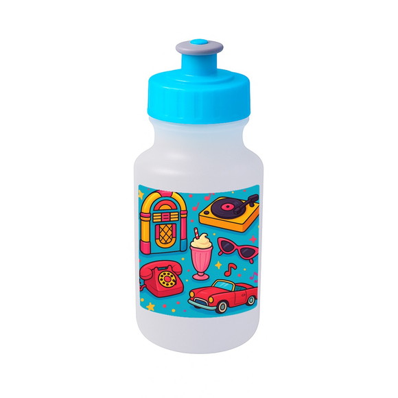 Garrafinha Squeeze Personalizada Anos 50 - Imagem 2