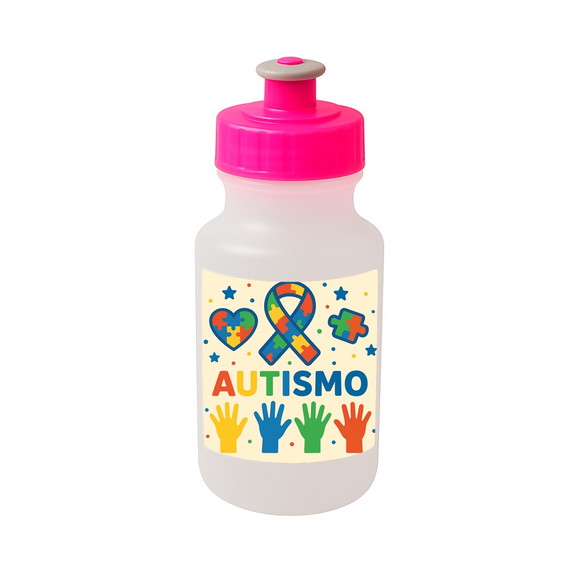 Garrafinha Squeeze Personalizada Autismo - Imagem 3