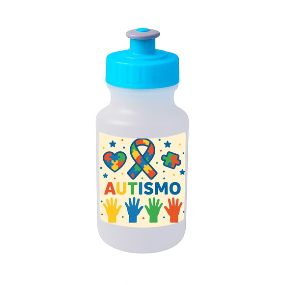 Garrafinha Squeeze Personalizada Autismo - Imagem 2