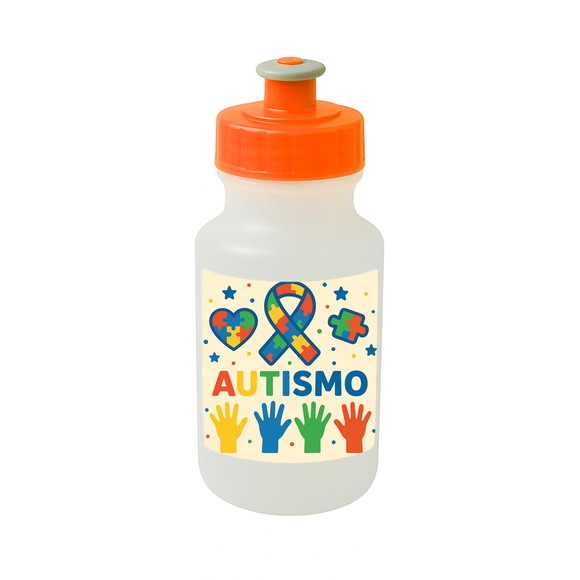 Garrafinha Squeeze Personalizada Autismo - Imagem 4
