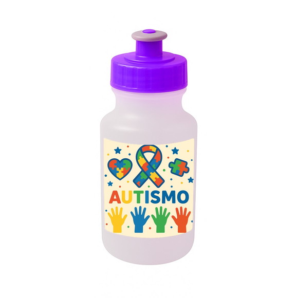 Garrafinha Squeeze Personalizada Autismo - Imagem 5