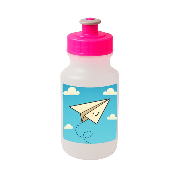 Garrafinha Squeeze Personalizada Aviãozinho de Papel - Imagem 3