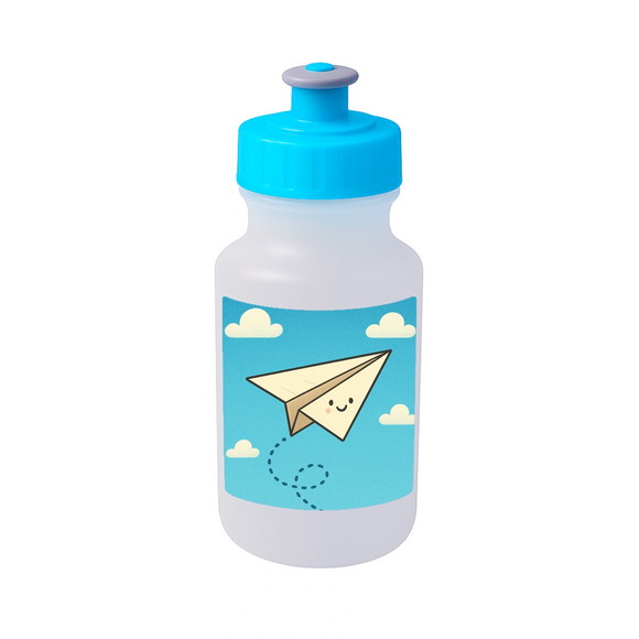 Garrafinha Squeeze Personalizada Aviãozinho de Papel - Imagem 2