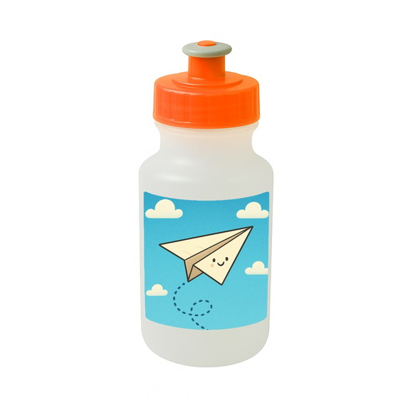 Garrafinha Squeeze Personalizada Aviãozinho de Papel - Imagem 4