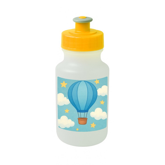 Garrafinha Squeeze Personalizada Balão de Ar Azul
