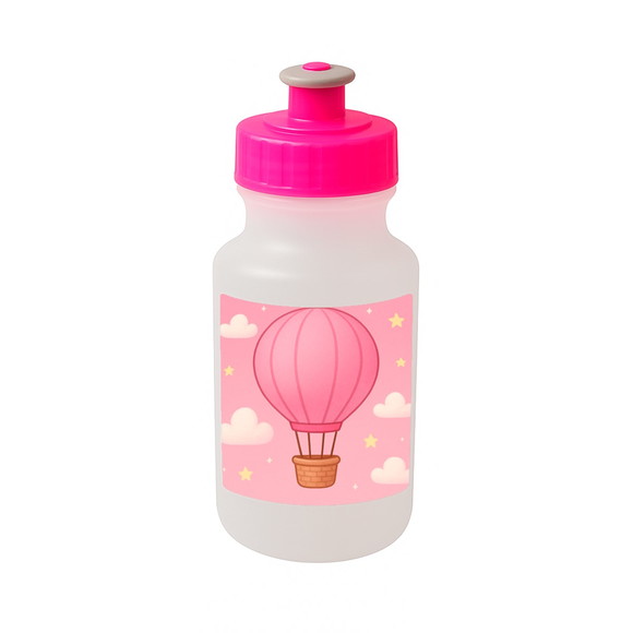 Garrafinha Squeeze Personalizada Balão de Ar Rosa - Imagem 3