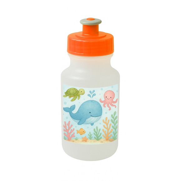 Garrafinha Squeeze Personalizada Baleia Aquarela - Imagem 4