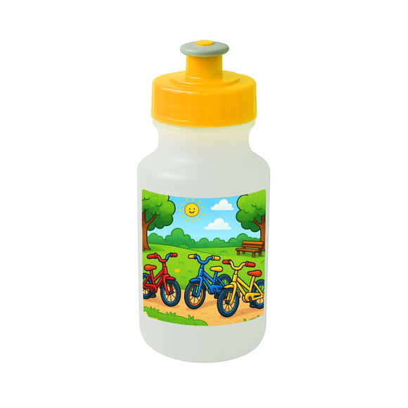 Garrafinha Squeeze Personalizada Bicicletas Coloridas