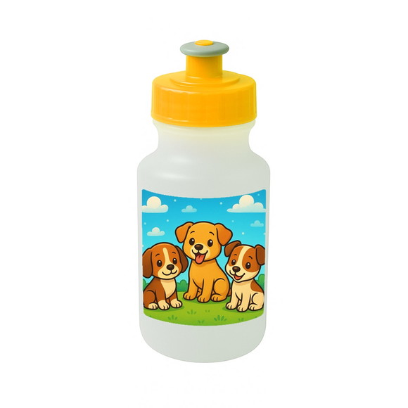 Garrafinha Squeeze Personalizada Cachorrinhos