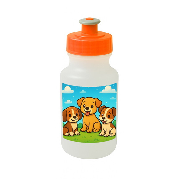 Garrafinha Squeeze Personalizada Cachorrinhos - Imagem 4