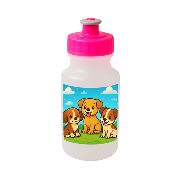 Garrafinha Squeeze Personalizada Cachorrinhos - Imagem 3
