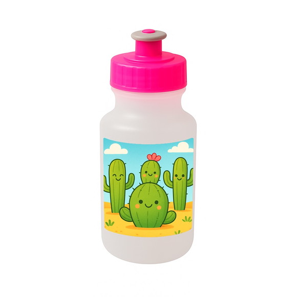 Garrafinha Squeeze Personalizada Cactos Fofos - Imagem 3
