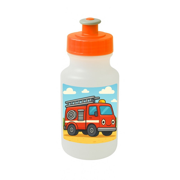 Garrafinha Squeeze Personalizada Caminhão de Bombeiro - Imagem 4