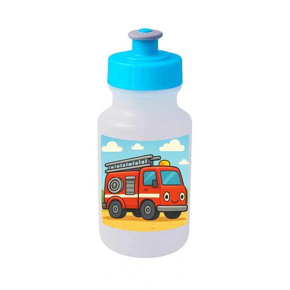 Garrafinha Squeeze Personalizada Caminhão de Bombeiro - Imagem 2