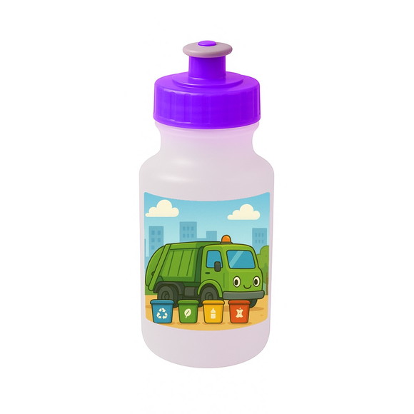 Garrafinha Squeeze Personalizada Caminhão de Lixo - Imagem 4