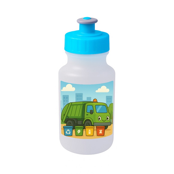 Garrafinha Squeeze Personalizada Caminhão de Lixo