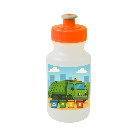 Garrafinha Squeeze Personalizada Caminhão de Lixo - Imagem 3