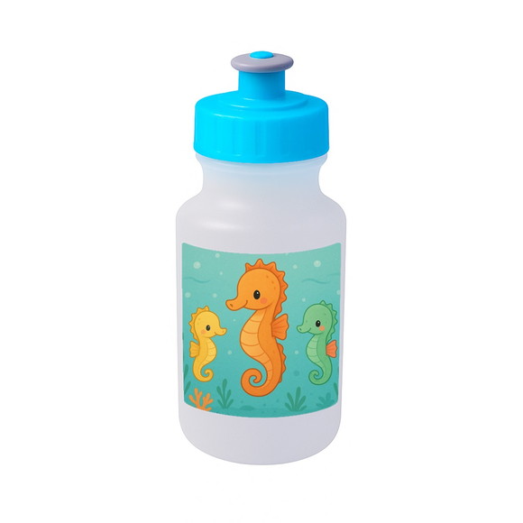 Garrafinha Squeeze Personalizada Cavalos Marinhos - Imagem 2