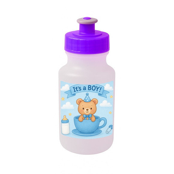 Garrafinha Squeeze Personalizada Chá de Bebê Menino - Imagem 5