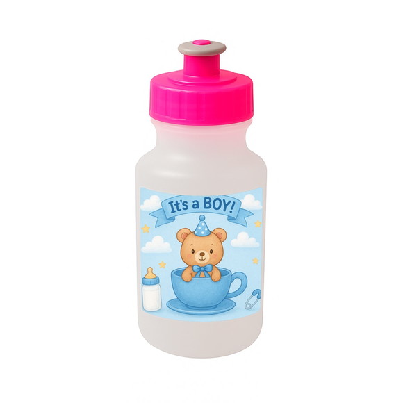 Garrafinha Squeeze Personalizada Chá de Bebê Menino - Imagem 3