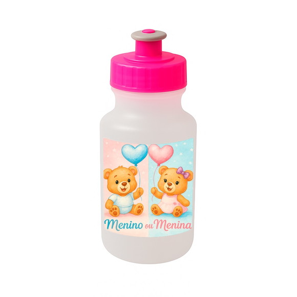 Garrafinha Squeeze Personalizada Chá de Revelação - Imagem 3