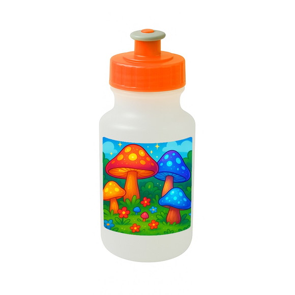Garrafinha Squeeze Personalizada Cogumelos Mágicos - Imagem 4