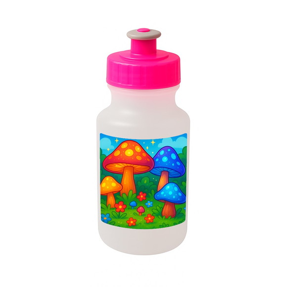 Garrafinha Squeeze Personalizada Cogumelos Mágicos - Imagem 3