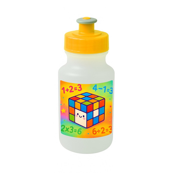 Garrafinha Squeeze Personalizada Cubo Mágico