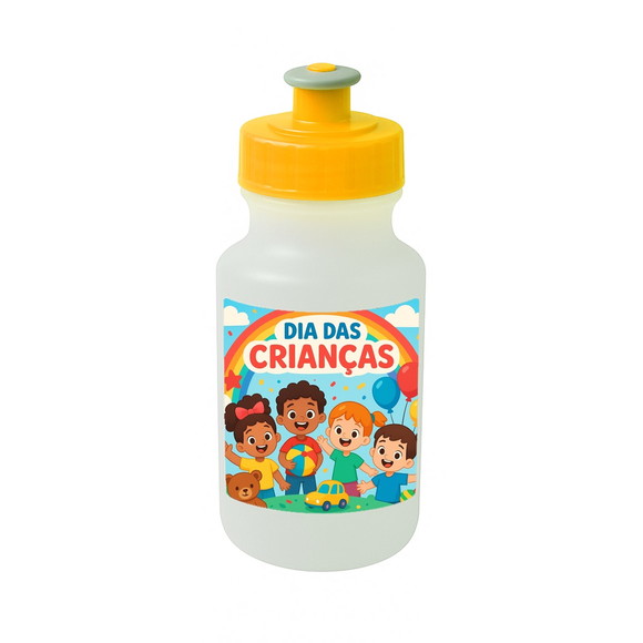 Garrafinha Squeeze Personalizada Dia das Crianças