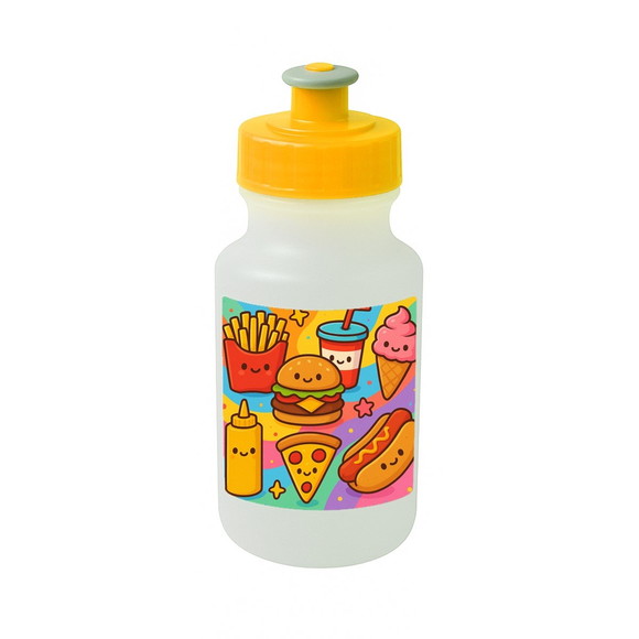 Garrafinha Squeeze Personalizada Fast Food