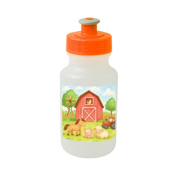 Garrafinha Squeeze Personalizada Fazendinha Aquarela - Imagem 4