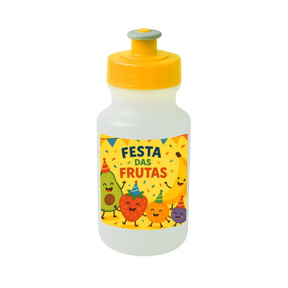 Garrafinha Squeeze Personalizada Festa das Frutas