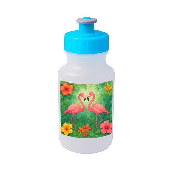 Garrafinha Squeeze Personalizada Flamingo Aquarela - Imagem 2