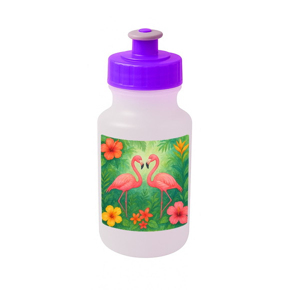 Garrafinha Squeeze Personalizada Flamingo Aquarela - Imagem 5