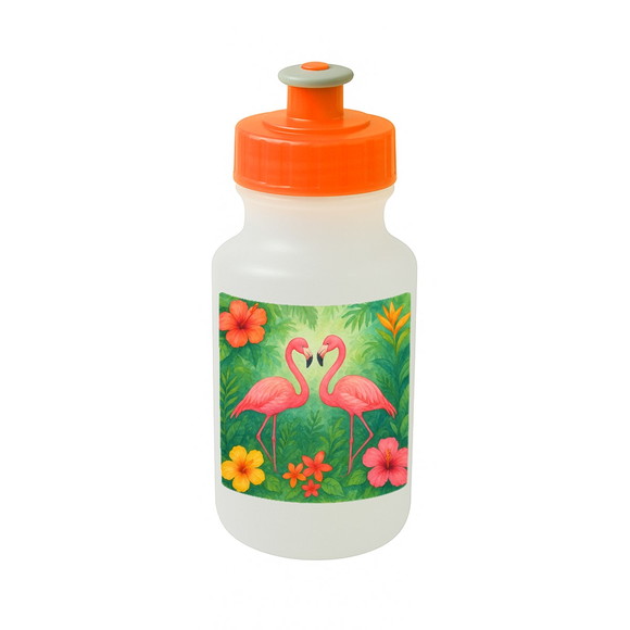Garrafinha Squeeze Personalizada Flamingo Aquarela - Imagem 4