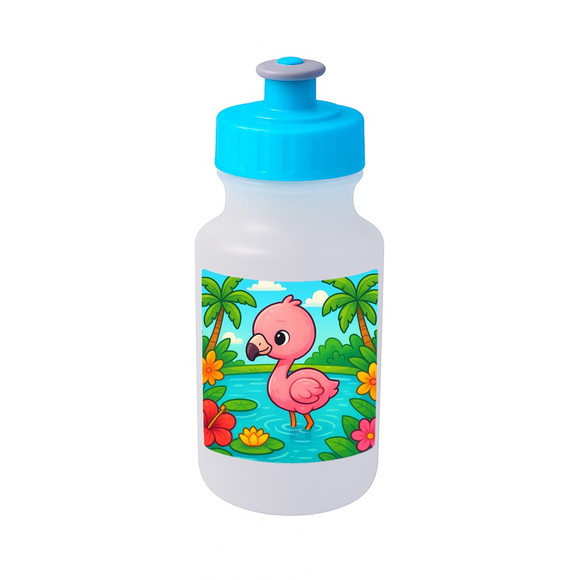 Garrafinha Squeeze Personalizada Flamingo Baby - Imagem 2