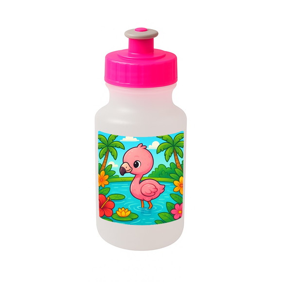Garrafinha Squeeze Personalizada Flamingo Baby - Imagem 3