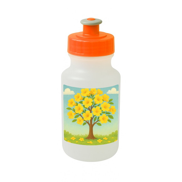 Garrafinha Squeeze Personalizada Flor de Ipê Amarela - Imagem 4